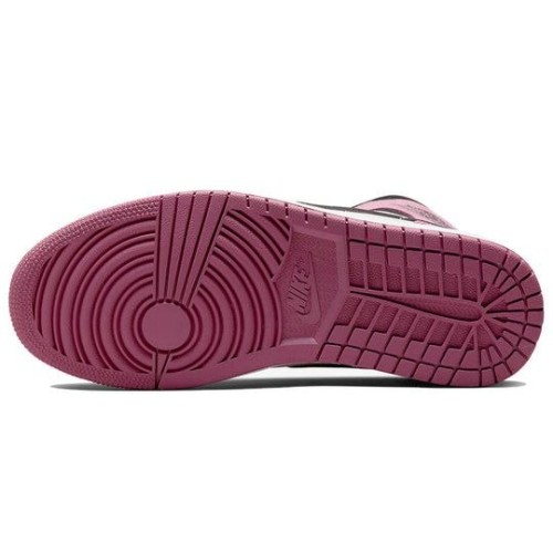 Nike Air Jordan 1 Mid женские розовые с белыми и черными вставками SE Berry Pink DC7267-500
