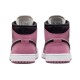 Nike Air Jordan 1 Mid женские розовые с белыми и черными вставками SE Berry Pink DC7267-500