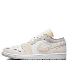 Кроссовки Nike Air Jordan 1 Low White Phantom бежевые низкие DN1635-100