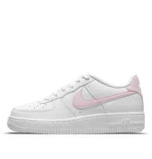 Кроссовки Nike Air Force 1 Low (GS) White Pink Foam бело-розовые