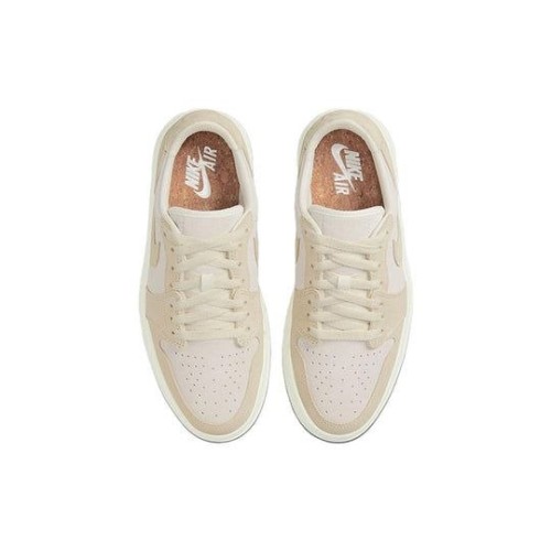 Кроссовки Nike Air Jordan 1 Elevate Low бежевые низкие женские на платформе White Tan DH7004-101
