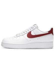Кроссовки Nike Air Force 1 Low White Team Red бело-красные