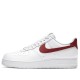 Кроссовки Nike Air Force 1 Low White Team Red бело-красные