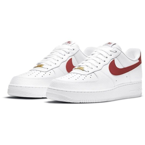 Кроссовки Nike Air Force 1 Low White Team Red бело-красные