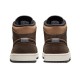 Кроссовки Nike Air Jordan 1 Mid коричневые высокие SE Dark Chocolate DC7294-200