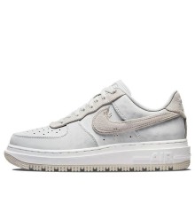 Кроссовки Nike Air Force 1 Luxe Triple White серые
