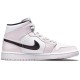 Nike Air Jordan 1 Mid Barely Rose высокие женские бело-розовые BQ6472-500