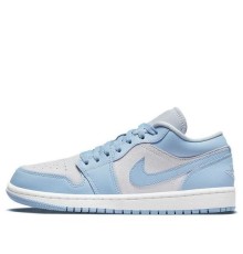 Кроссовки Nike Air Jordan 1 Low женские голубые низкие Aluminum DC0774-050