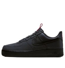 Nike Air Force 1 Low Anthracite Black низкие черные кроссовки