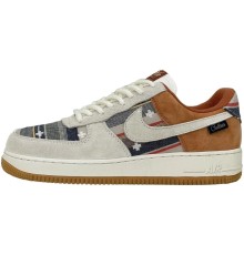 Nike Air Force 1 Low Canberra Grey Brown низкие серо-коричневые