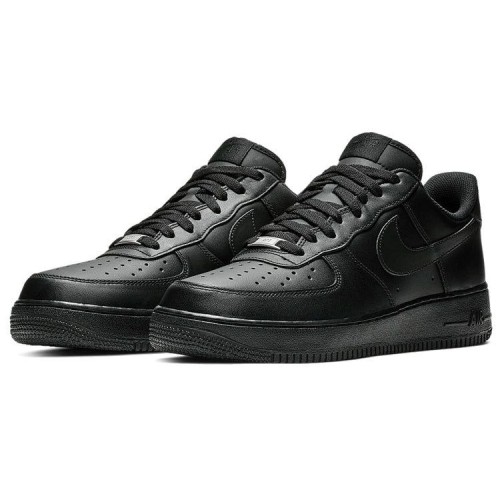 Черные кроссовки Nike Air Force 1 07 Triple Black