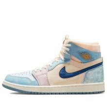 Nike Air Jordan 1 бежевые высокие Celestine Blue Sail DQ5091-041