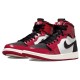 Nike Air Jordan 1 Chicago Bulls женские высокие красно-черные с белой вставкой CT0979-610