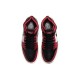 Nike Air Jordan 1 Chicago Bulls женские высокие красно-черные с белой вставкой CT0979-610