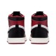 Nike Air Jordan 1 Chicago Bulls женские высокие красно-черные с белой вставкой CT0979-610