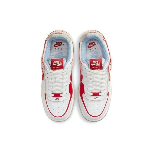 Кроссовки Nike Womens Air Force 1 Shadow White Red