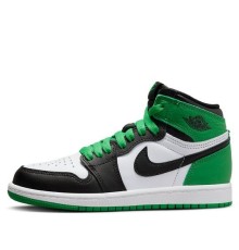Nike Air Jordan 1 Retro High OG Lucky Green Black бело-черно-зеленые высокие FD1412-031