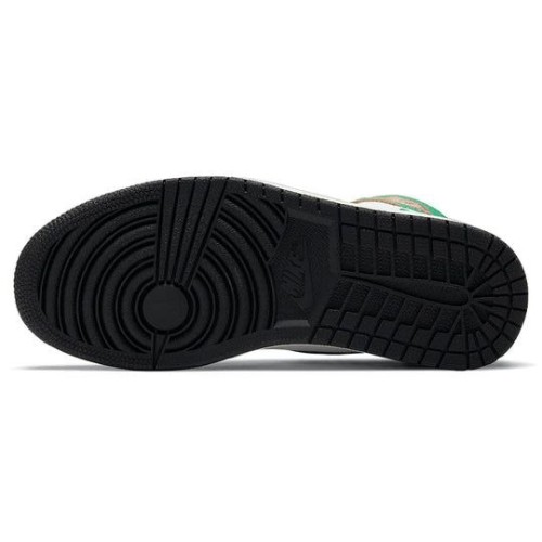 Nike Air Jordan 1 Retro High OG Lucky Green женские бело-зеленые высокие DB4612300