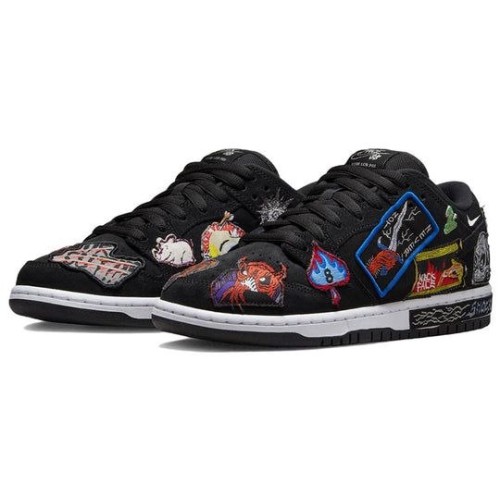Черные кроссовки Nike Neckface x Dunk Low Pro SB DQ4488-001