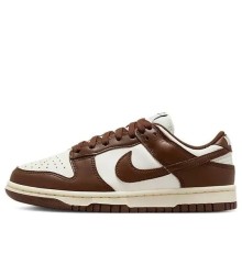 Кроссовки Nike Dunk Cacao Wow бело-коричневые