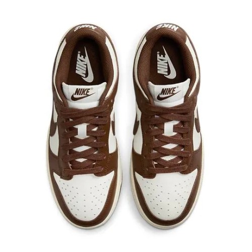 Кроссовки Nike Dunk Cacao Wow бело-коричневые