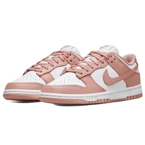 Кроссовки Nike Dunk Rose Whisper бело-розовые