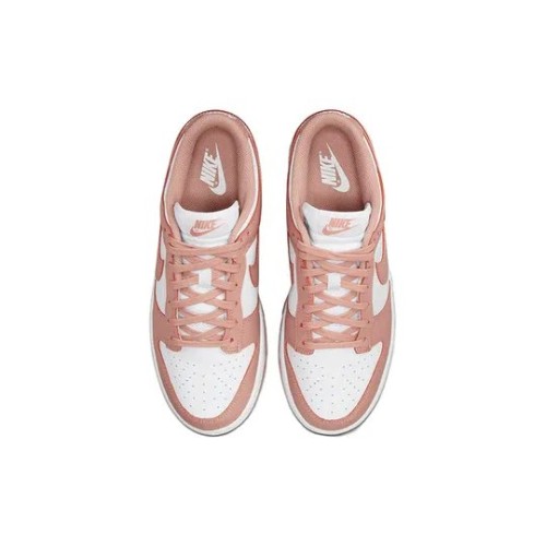 Кроссовки Nike Dunk Rose Whisper бело-розовые
