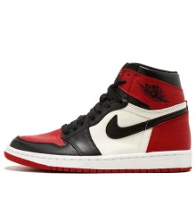 Оригинальные кроссовки Air Jordan 1 Retro High OG Bred Toe