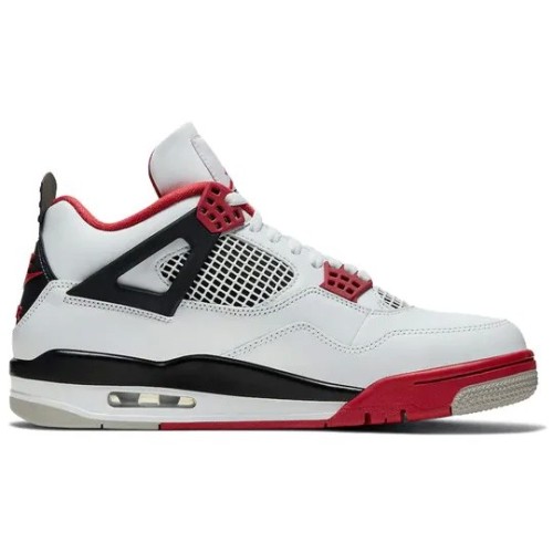 Белые кроссовки Nike Air Jordan 4 Retro OG Fire Red 2020