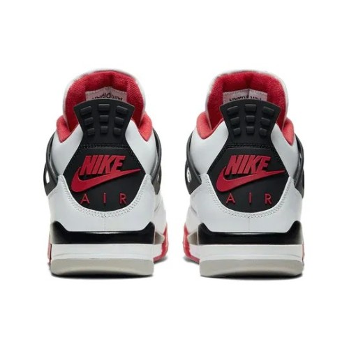 Белые кроссовки Nike Air Jordan 4 Retro OG Fire Red 2020
