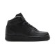 Черные Nike Womens Air Force 1 Mid Blackout черные