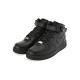 Черные Nike Womens Air Force 1 Mid Blackout черные