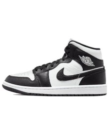 Кроссовки Nike Air Jordan 1 Mid черно-белые женские SE Homage DR0501-101