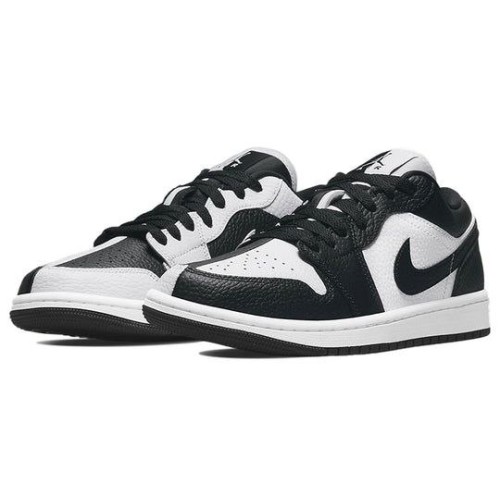 Кроссовки Nike Air Jordan 1 Low White Black черно-белые низкие DR0502-101