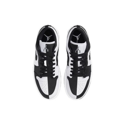 Кроссовки Nike Air Jordan 1 Low White Black черно-белые низкие DR0502-101