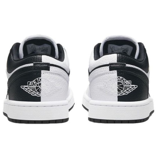 Кроссовки Nike Air Jordan 1 Low White Black черно-белые низкие DR0502-101