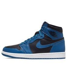 Кроссовки Nike Air Jordan 1 Retro синие высокие 555088-404