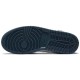 Кроссовки Nike Air Jordan 1 Mid Armory Navy сини-белые высокие 554724-411