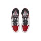 Кроссовки Nike Air Jordan 1 Retro выские красно-белые с черными вставками OG Heritage 555088-161