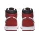 Кроссовки Nike Air Jordan 1 Retro выские красно-белые с черными вставками OG Heritage 555088-161
