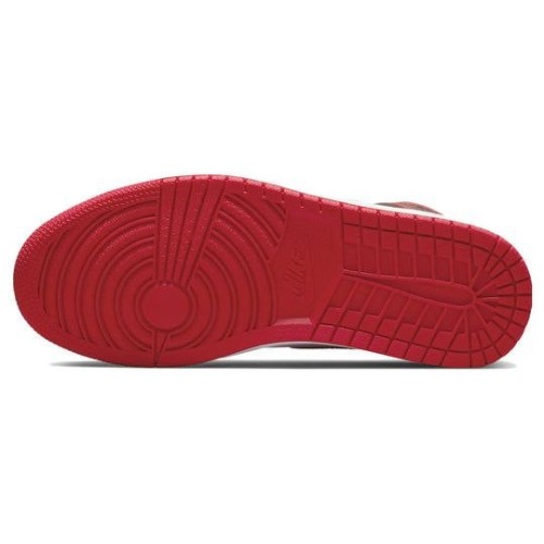 Кроссовки Nike Air Jordan 1 Retro выские красно-белые с черными вставками OG Heritage 555088-161