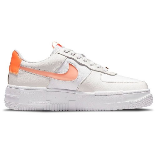 Кроссовки Air Force 1 Pixel White Orange бело-оранжевые