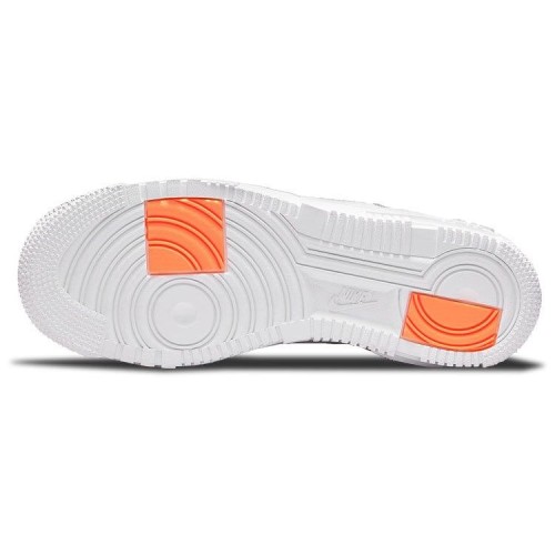 Кроссовки Air Force 1 Pixel White Orange бело-оранжевые