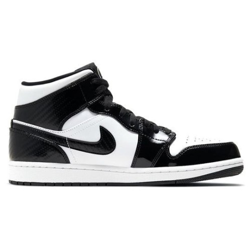 Кроссовки Nike Air Jordan 1 Mid SE черно-белые высокие DD1649-001