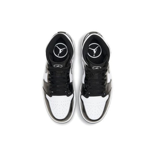 Кроссовки Nike Air Jordan 1 Mid SE черно-белые высокие DD1649-001