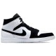 Кроссовки Nike Air Jordan 1 Mid SE Diamond черно-белые высокие DH6933-100