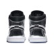 Кроссовки Nike Air Jordan 1 Retro High Pass the Torch бело-черные с серебристыми вставки AQ7476-016