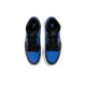 Кроссовки Nike Air Jordan 1 Mid Hyper Royal черно-синие высокие 554724-077