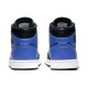 Кроссовки Nike Air Jordan 1 Mid Hyper Royal черно-синие высокие 554724-077