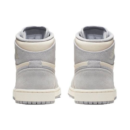Кроссовки Nike Air Jordan 1 Atmosphere Grey серые высокие женские AH7389-101